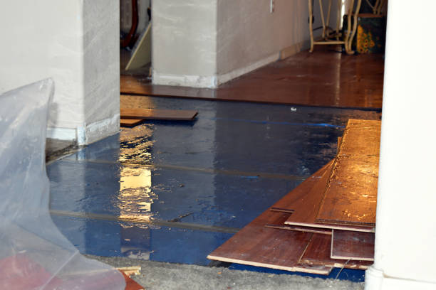 Professional Burst Pipe Cleanup technician working in Bedminster, NJ